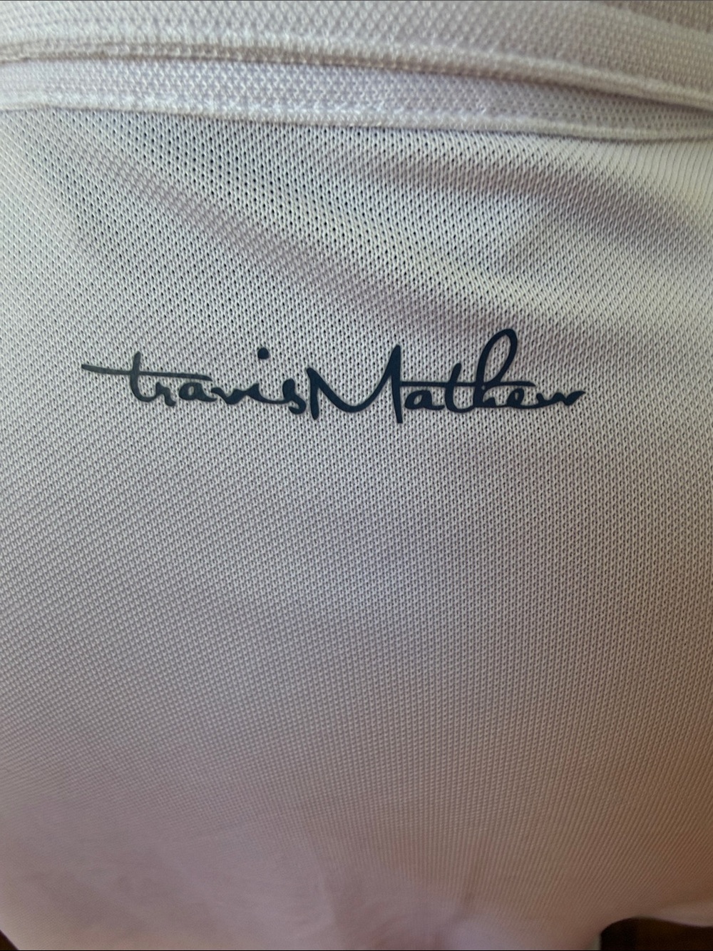 TravisMathew Men’s White Chest Stripe Performance Golf Polo L - Picture 5 of 11